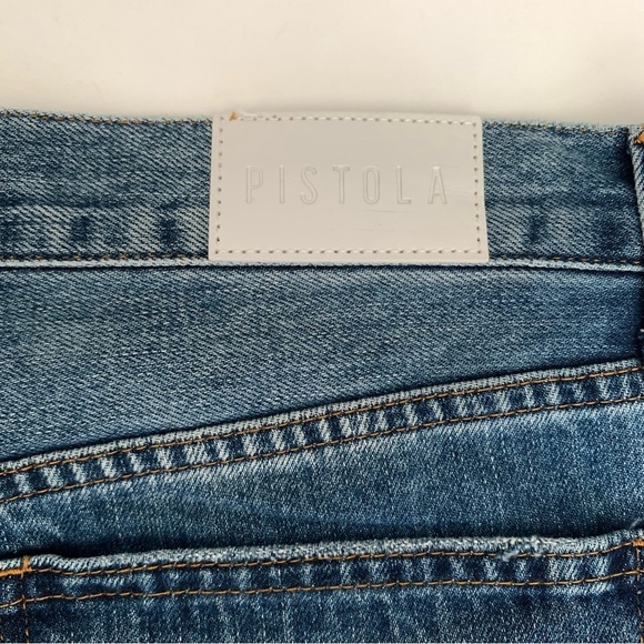 Pistola Devin Distressed Denim Blue Jean Shorts in 111 Vintage Size 30 - Picture 8 of 14